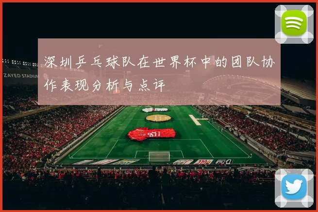 深圳乒乓球队在世界杯中的团队协作表现分析与点评