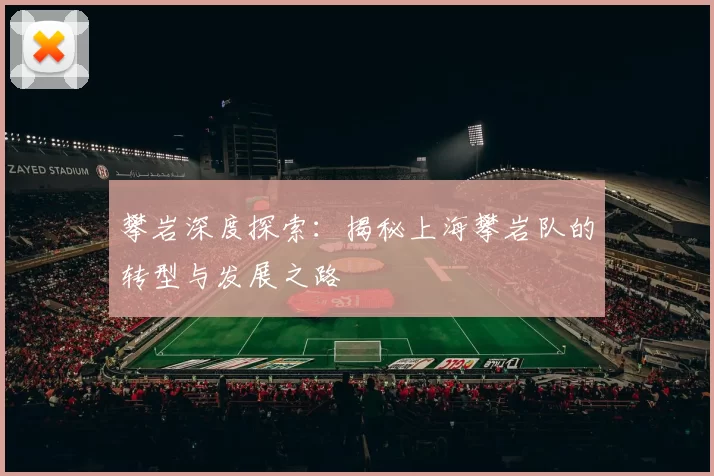 攀岩深度探索：揭秘上海攀岩队的转型与发展之路