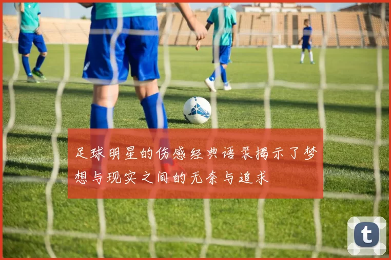 足球明星的伤感经典语录揭示了梦想与现实之间的无奈与追求